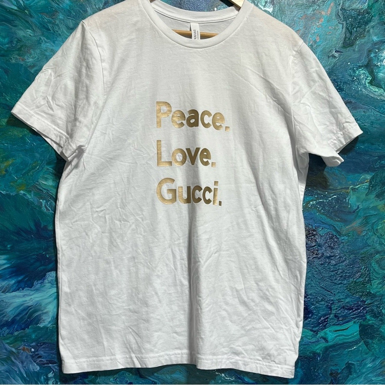 Peace love and luxury tee