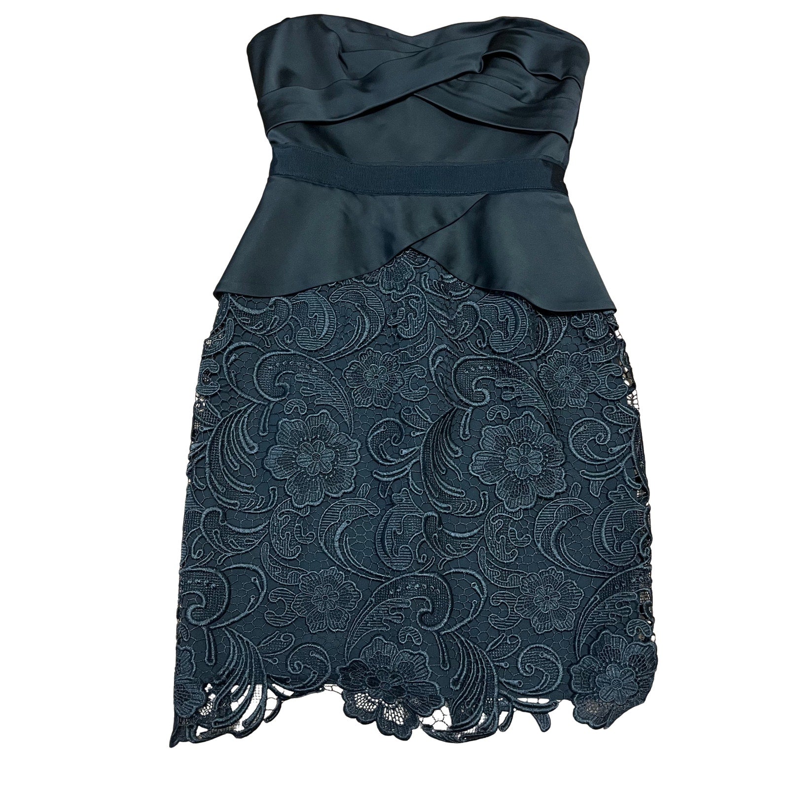 BCBG MaxAzria Strapless Lace Dress