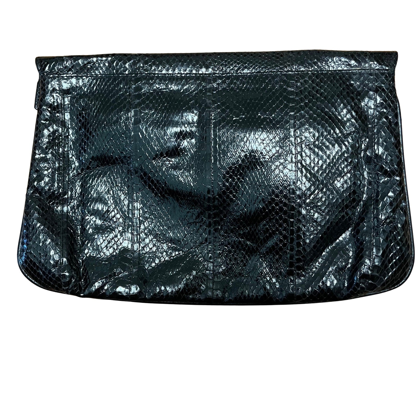 J. Renee Black Flower Clutch