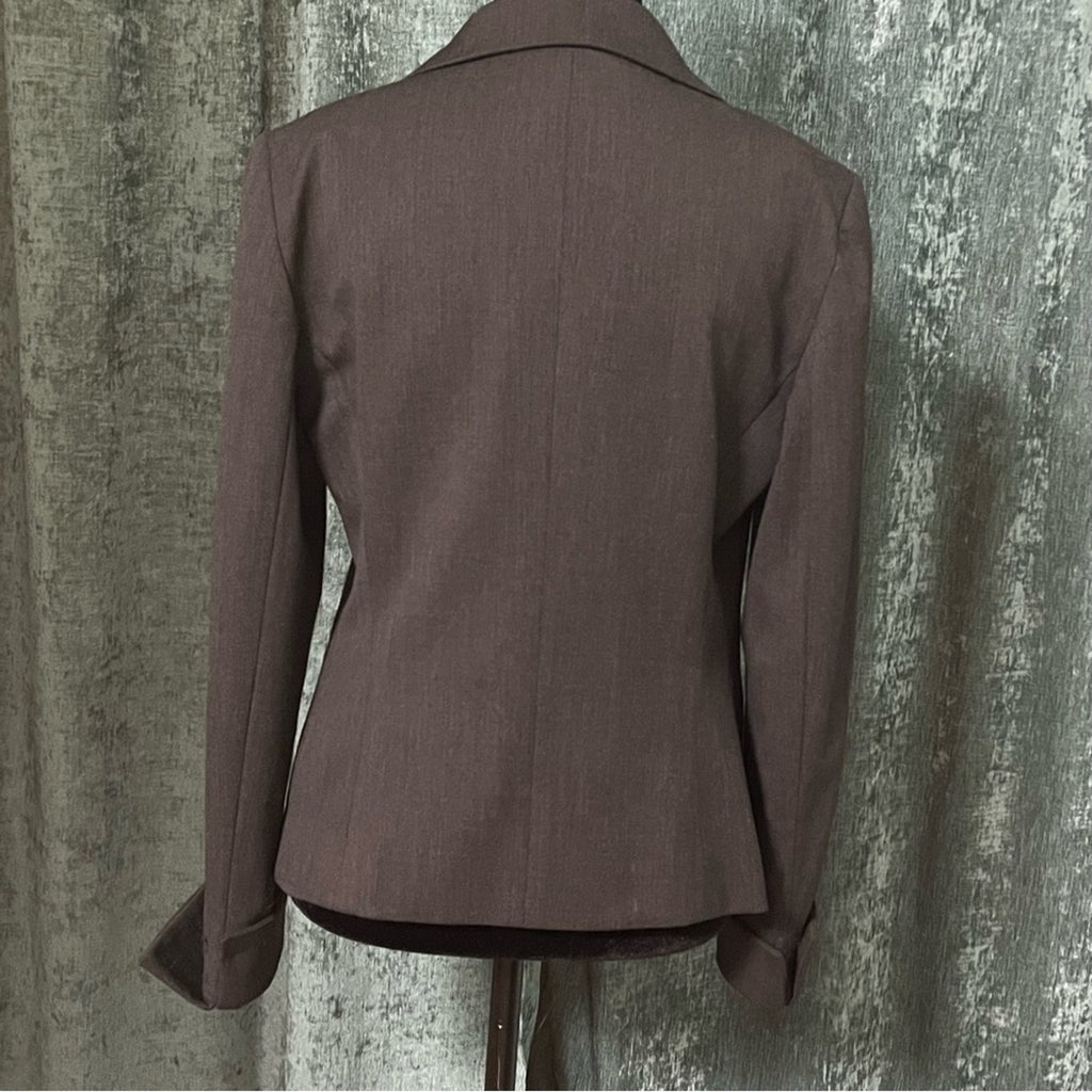 Lafayette 148 New York Grey Blazer Tailored Suit Jacket