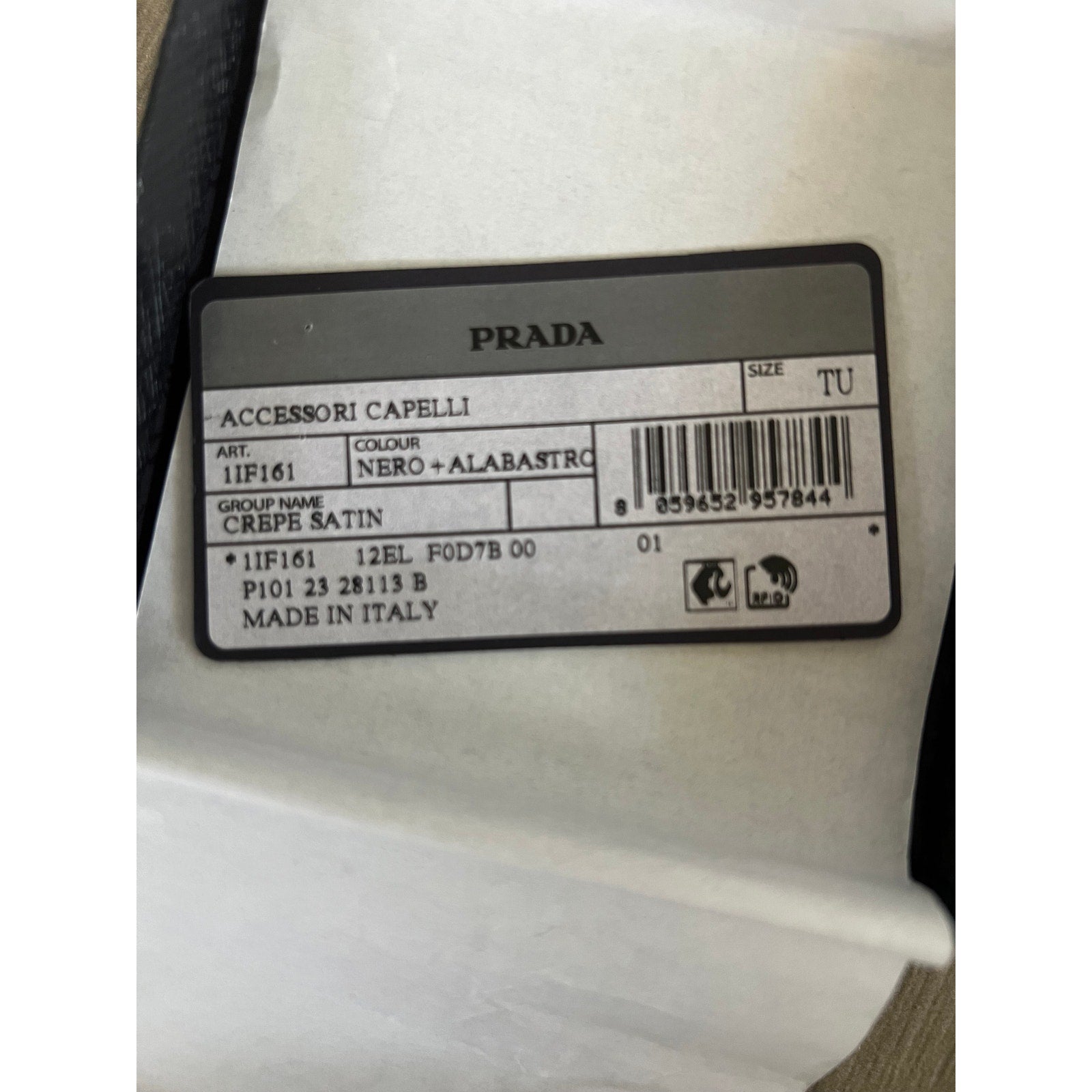 Prada Logo-Charm Hair Tie Set NEW