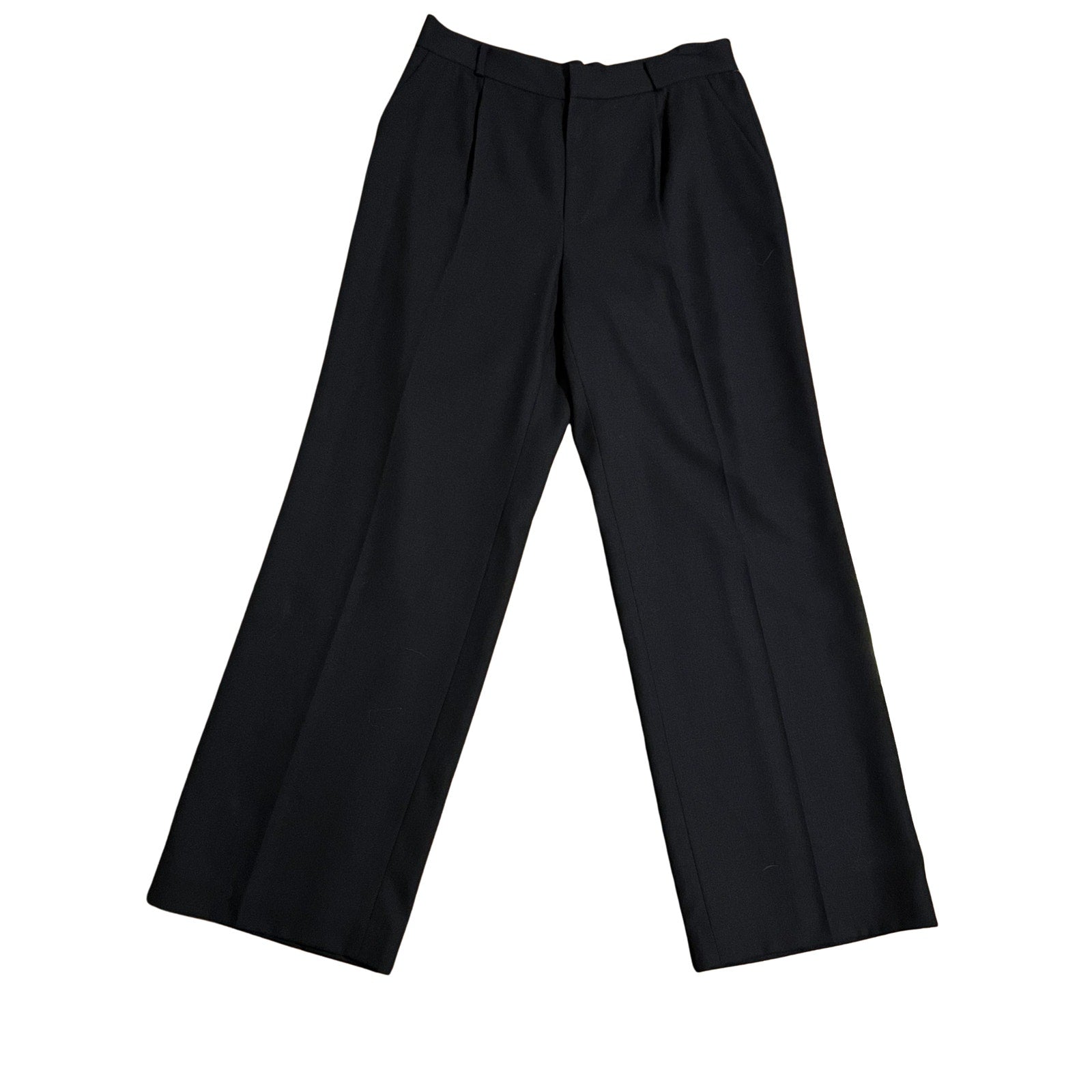 Lauren Ralph Lauren Tailored Navy Wool Blend Trousers