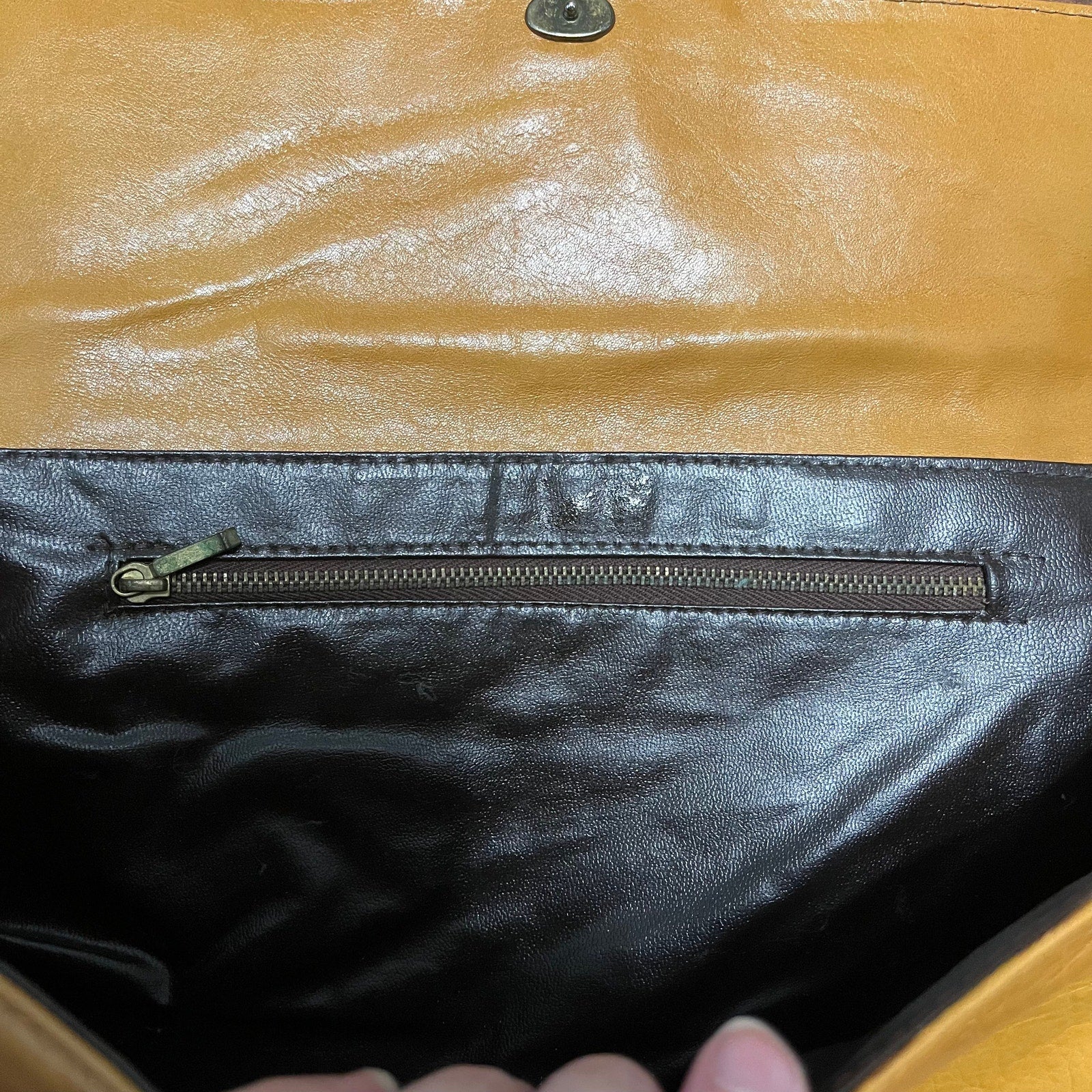 Vintage Leather Clutch