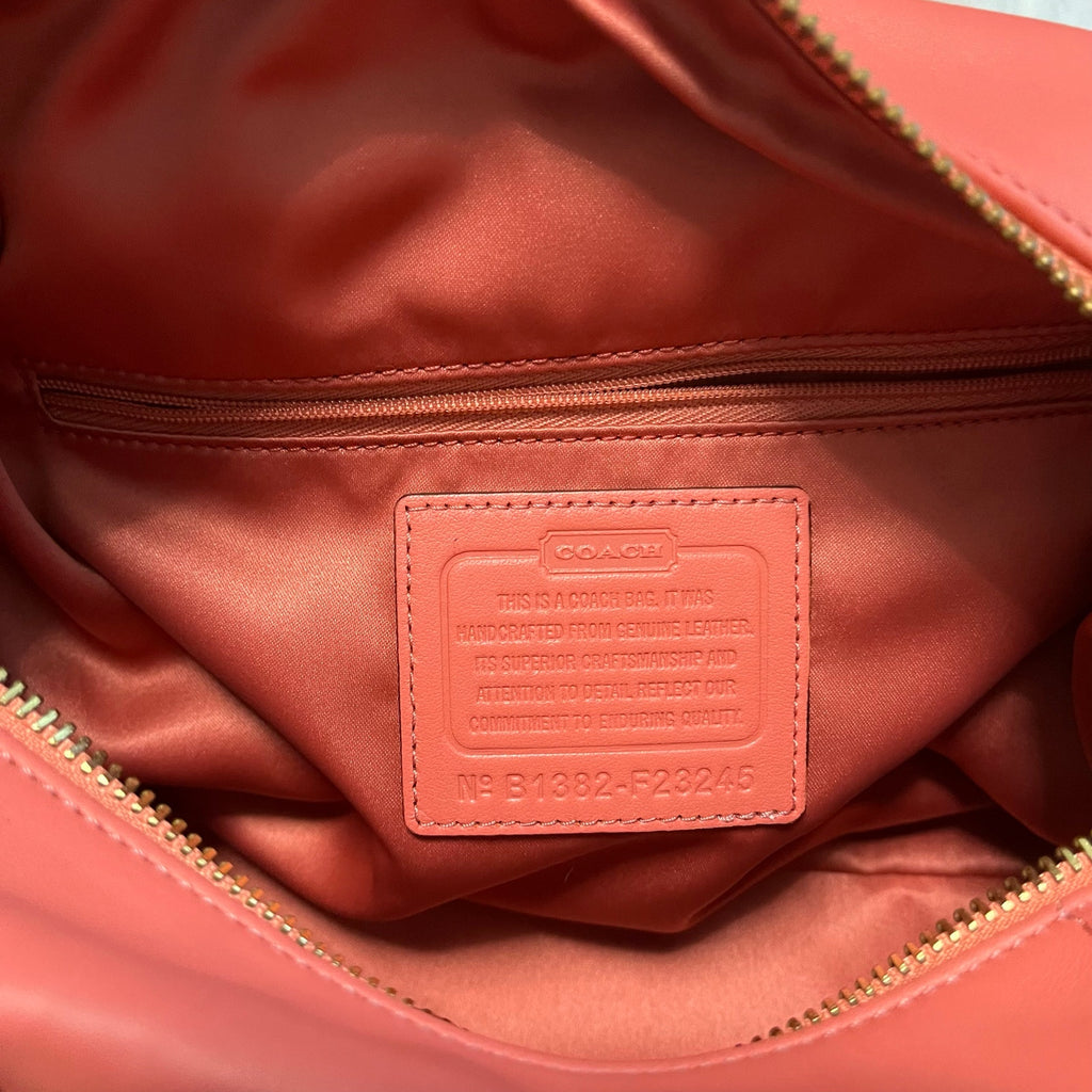 2013 Coach Ashley Coral Shoulder Bag