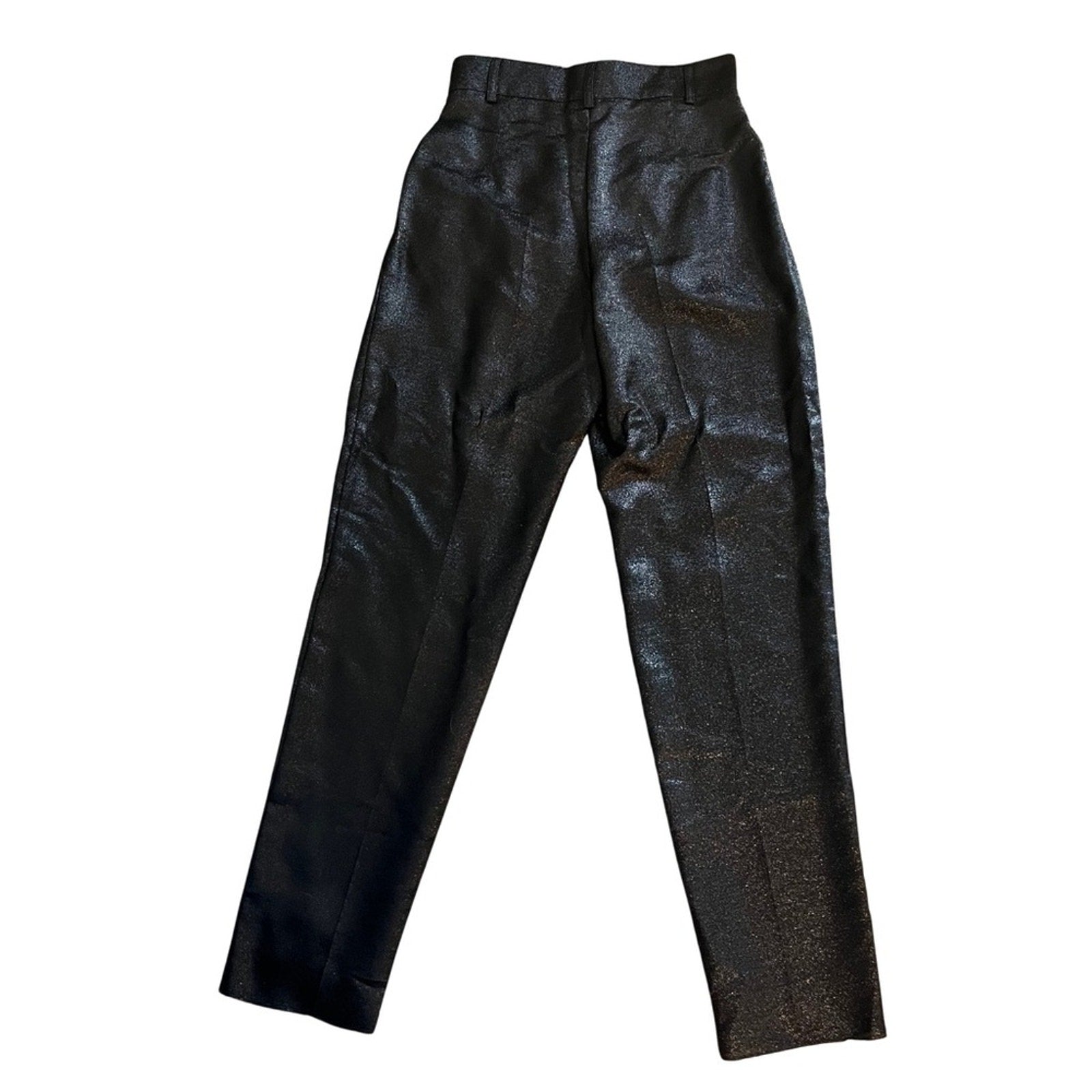 Emporio Armani Metallic Black Trousers
