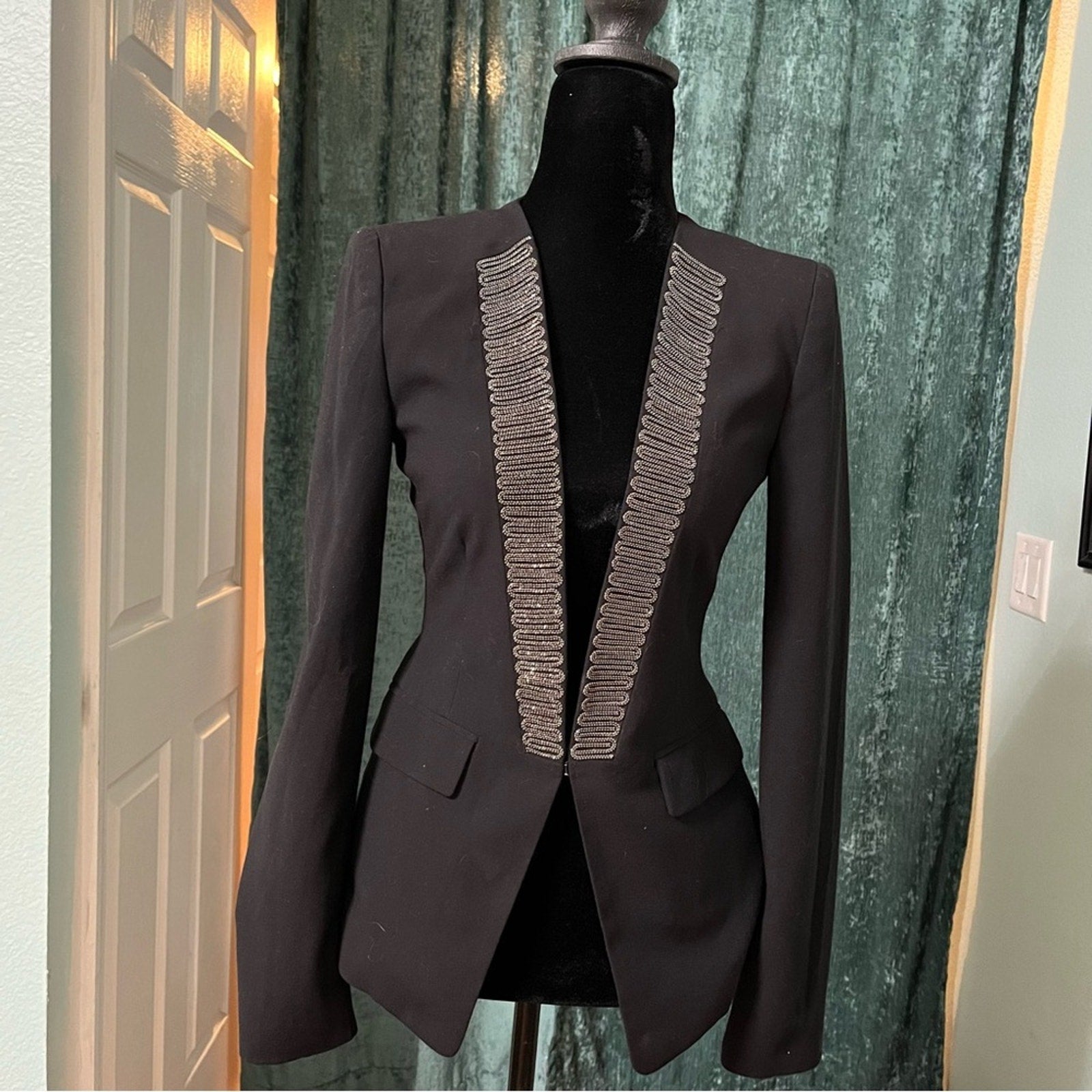 BCBGMaxAzria Black Blazer Tailored Suit Jacket