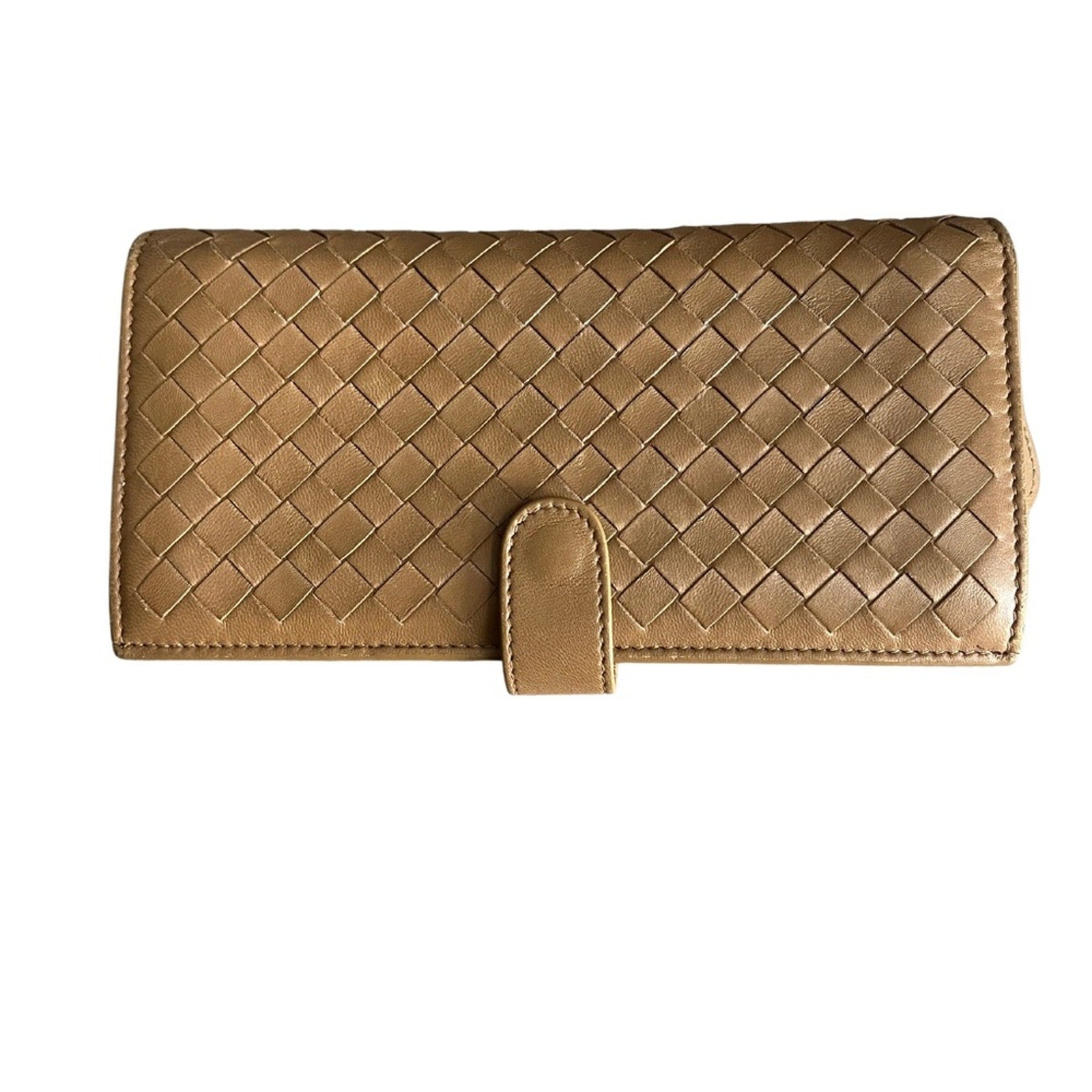 Bottega Veneta Camel Wallet