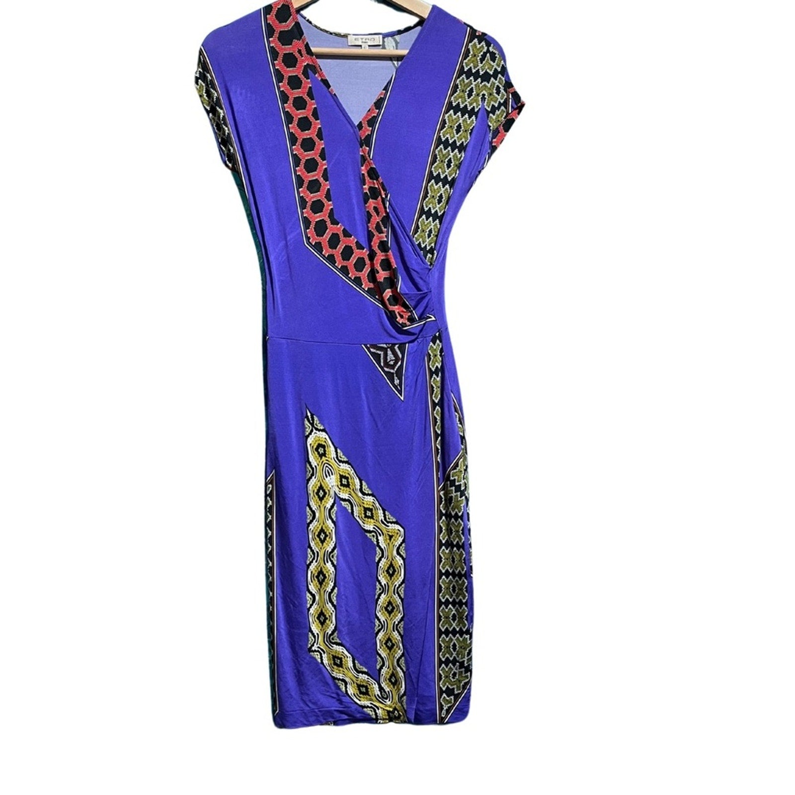 Etro Purple and Red Patterned Dress