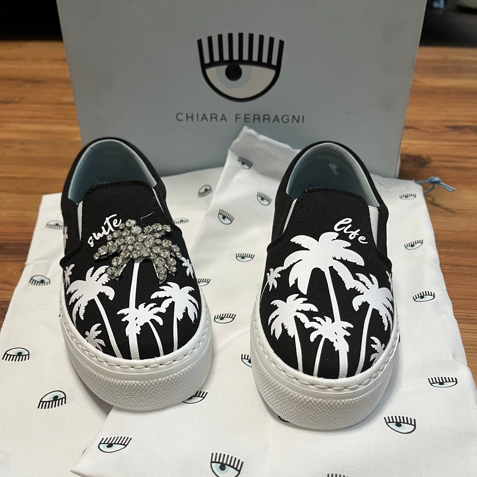 Chiara Ferragni Slip on Platform Sneakers