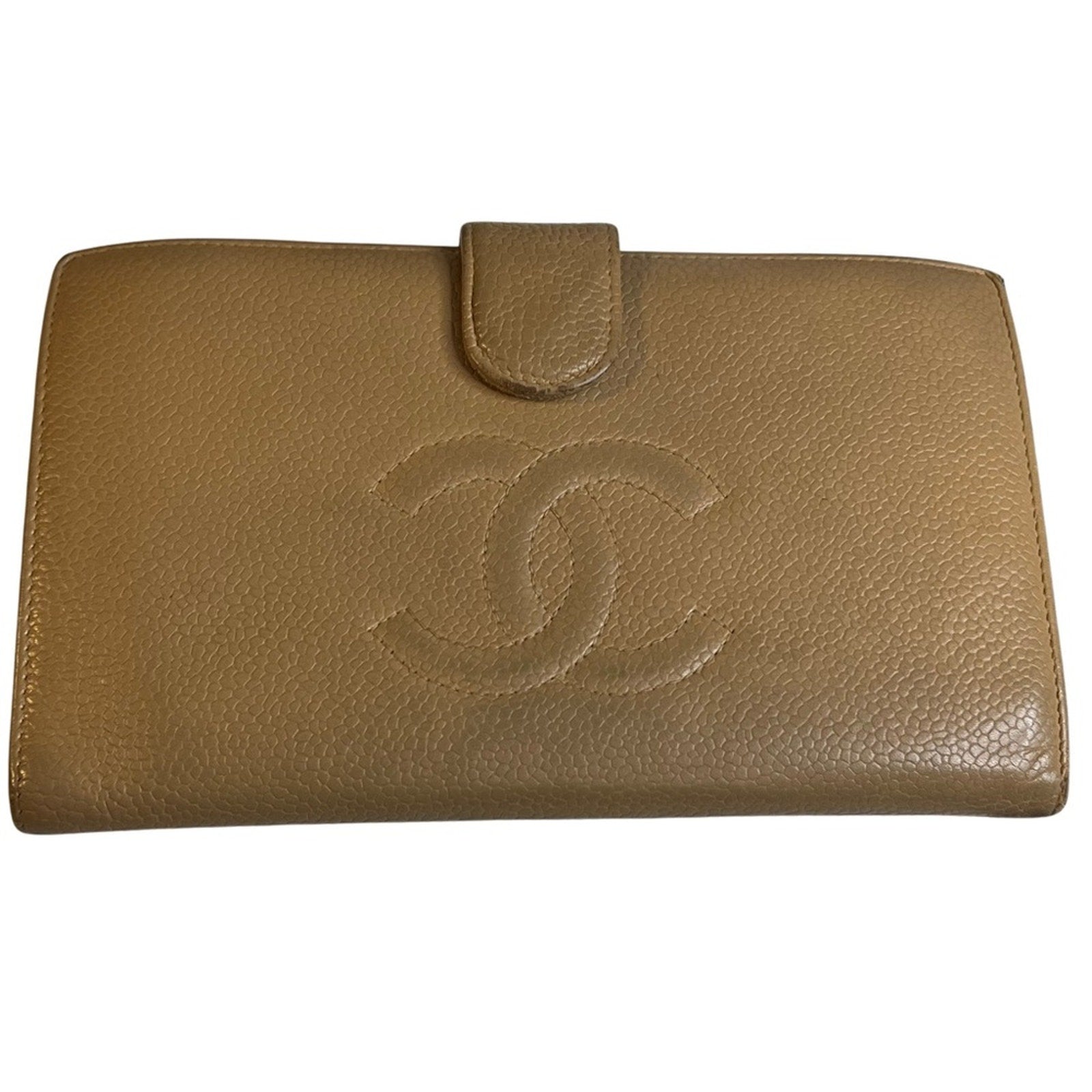 Chanel Camel Bifold Leather Wallet