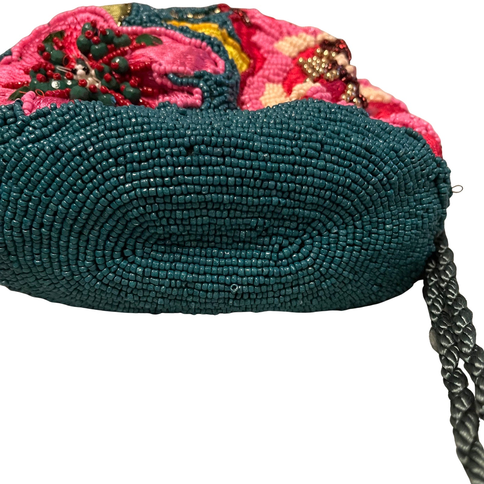 Handmade Floral Draw String Shoulder Bag