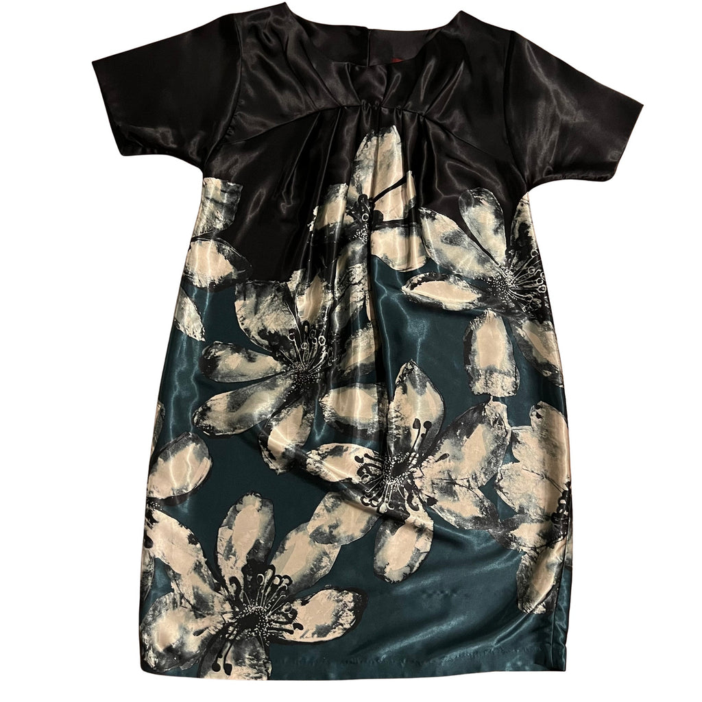 Jus de Pommes Floral Satin Dress
