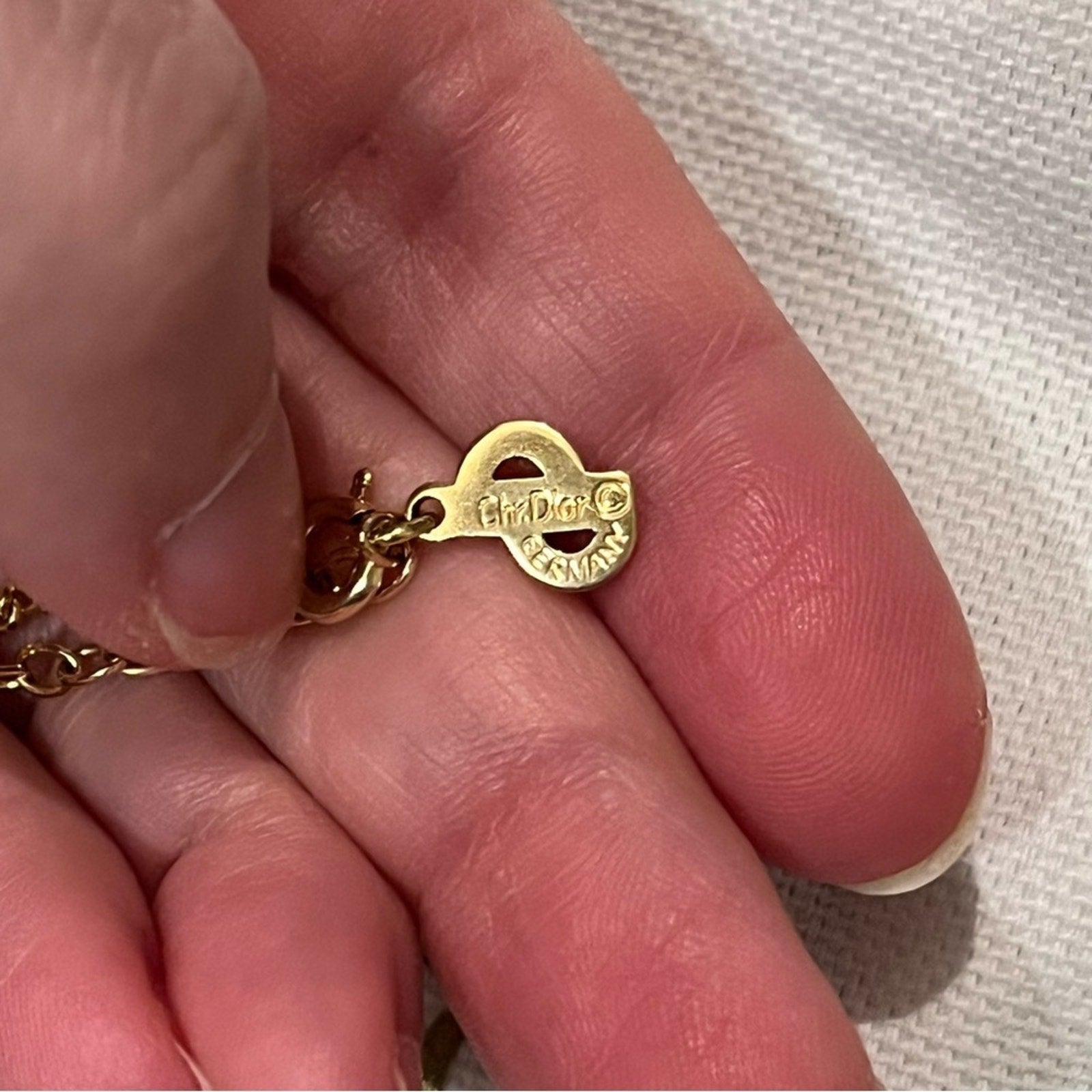 Dior Gold Necklace with Pendant