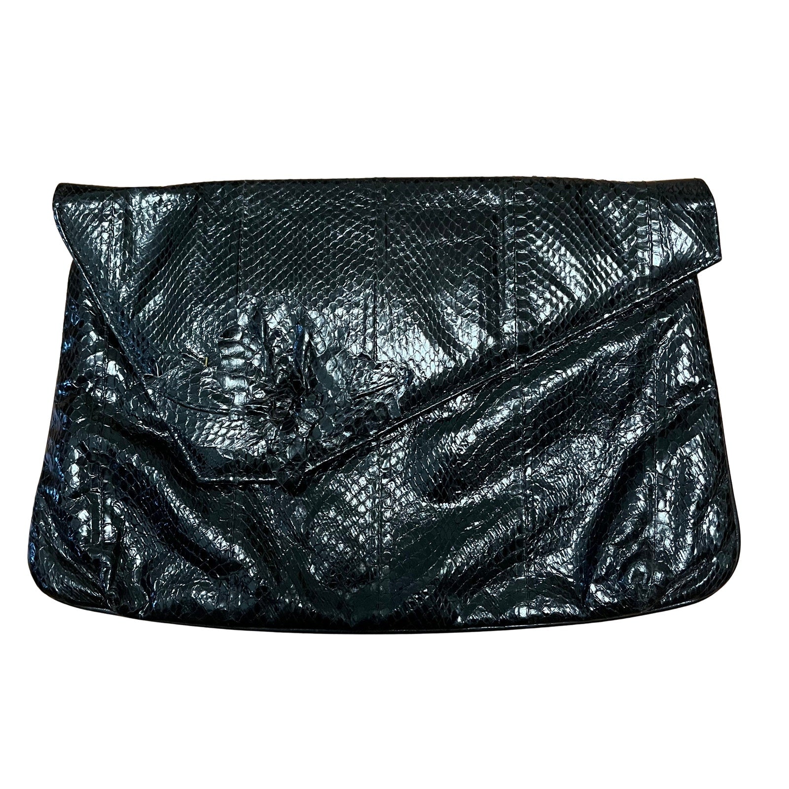 J. Renee Black Flower Clutch