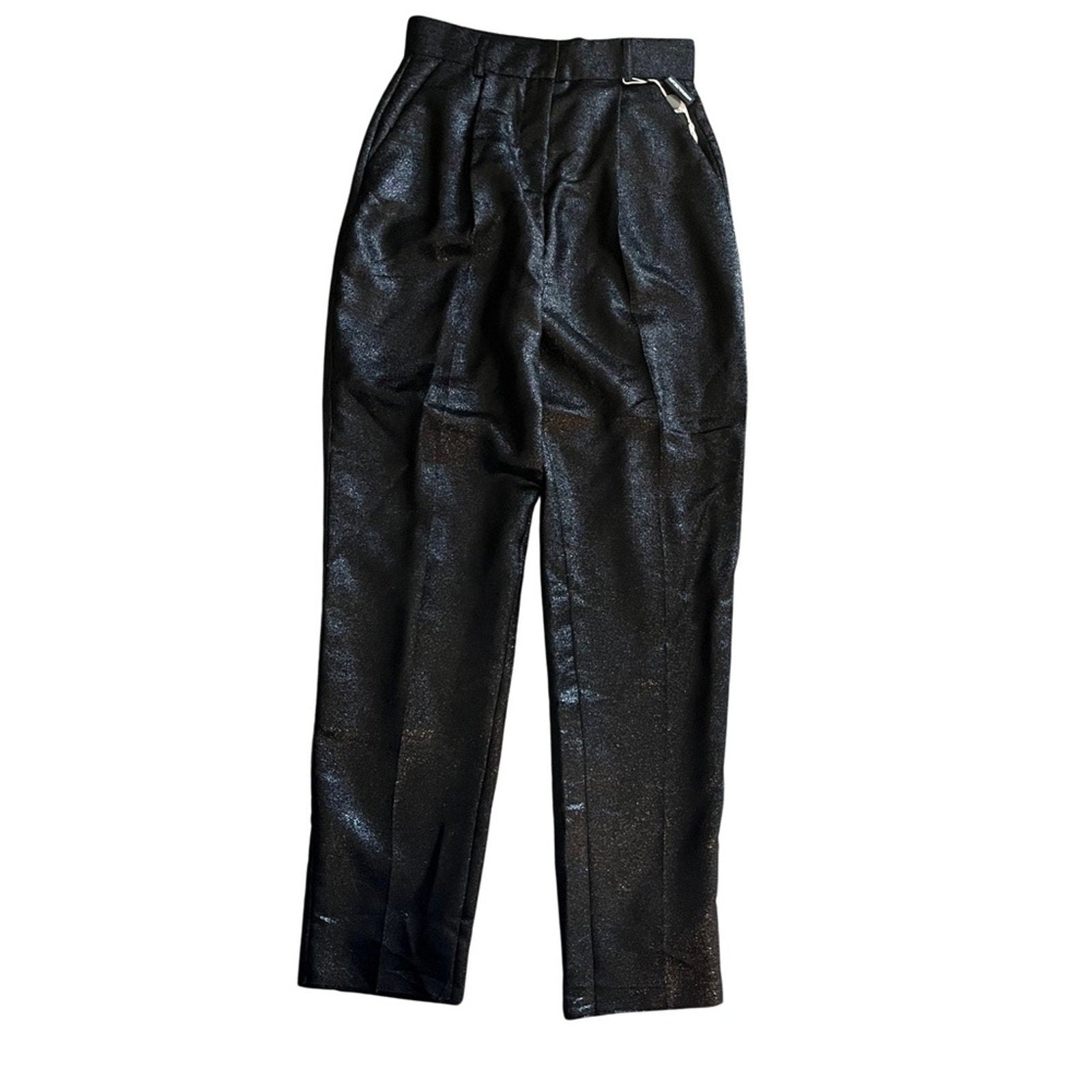 Emporio Armani Metallic Black Trousers