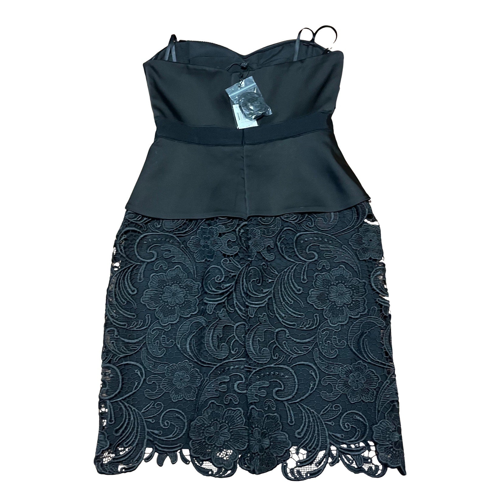 BCBG MaxAzria Strapless Lace Dress