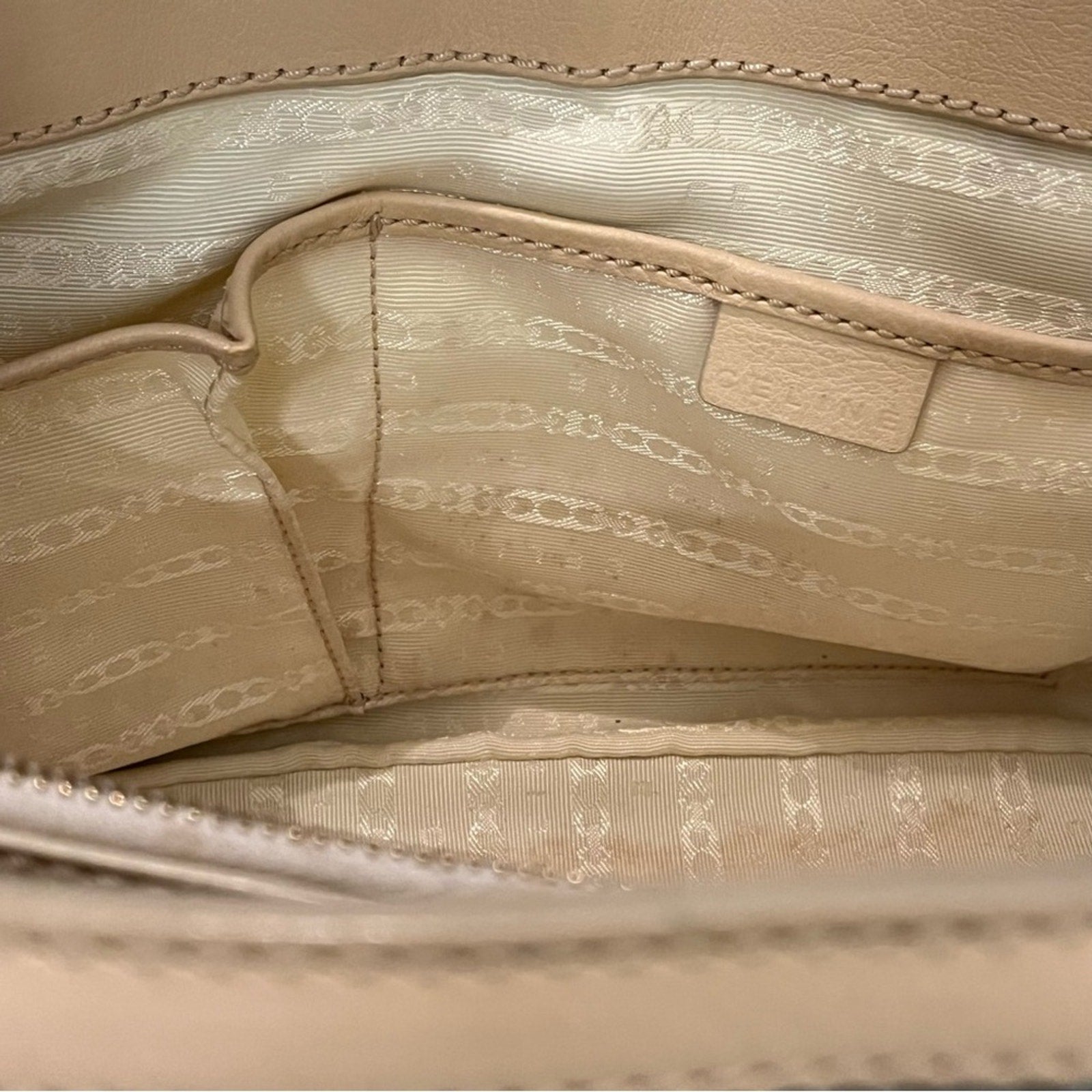 Celine Green Weave Boogie Satchel