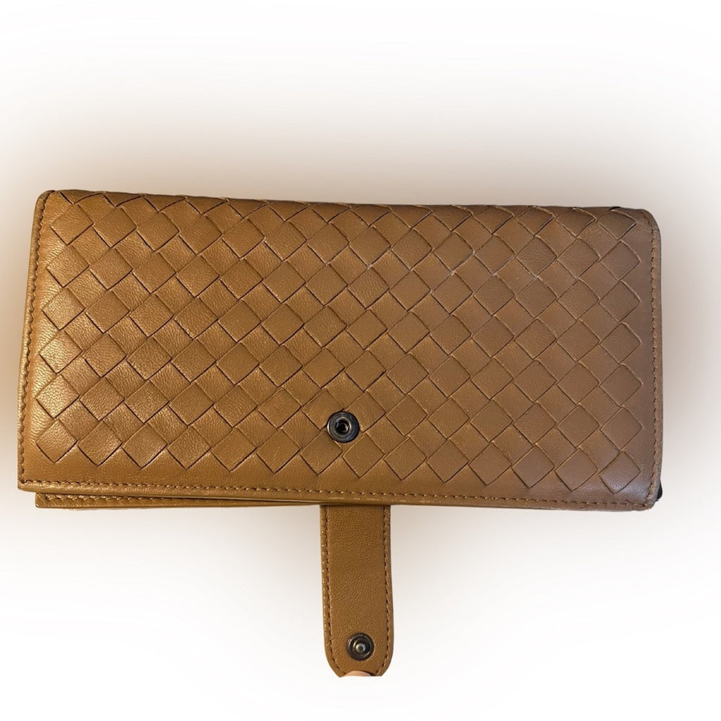 Bottega Veneta Camel Wallet
