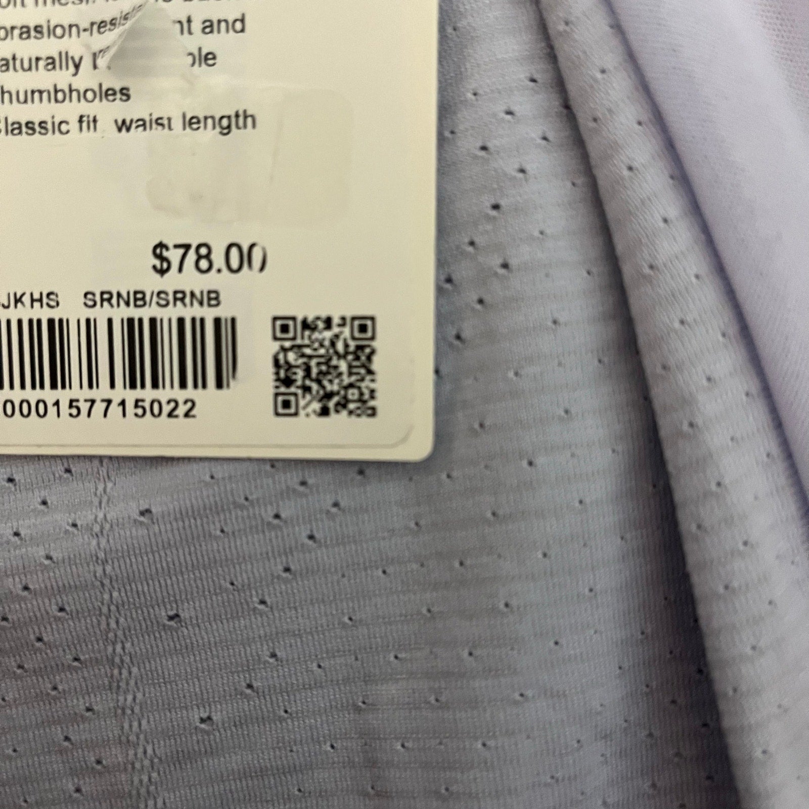 Lululemon Periwinkle Swiftly Mesh Back Long Sleeve
