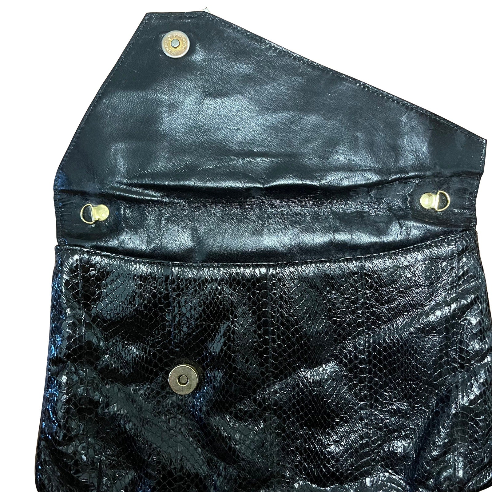J. Renee Black Flower Clutch