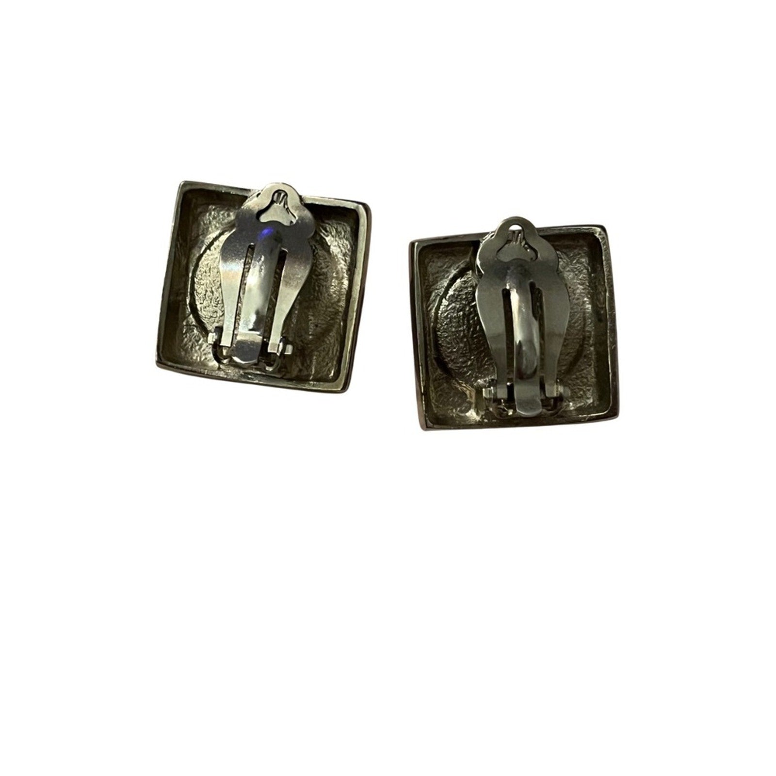 Celine Square Clip On Earrings