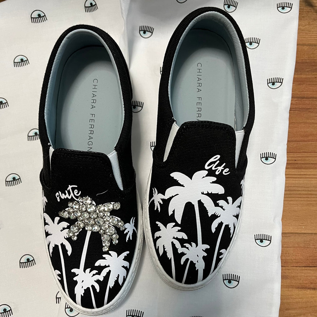 Chiara Ferragni Slip on Platform Sneakers