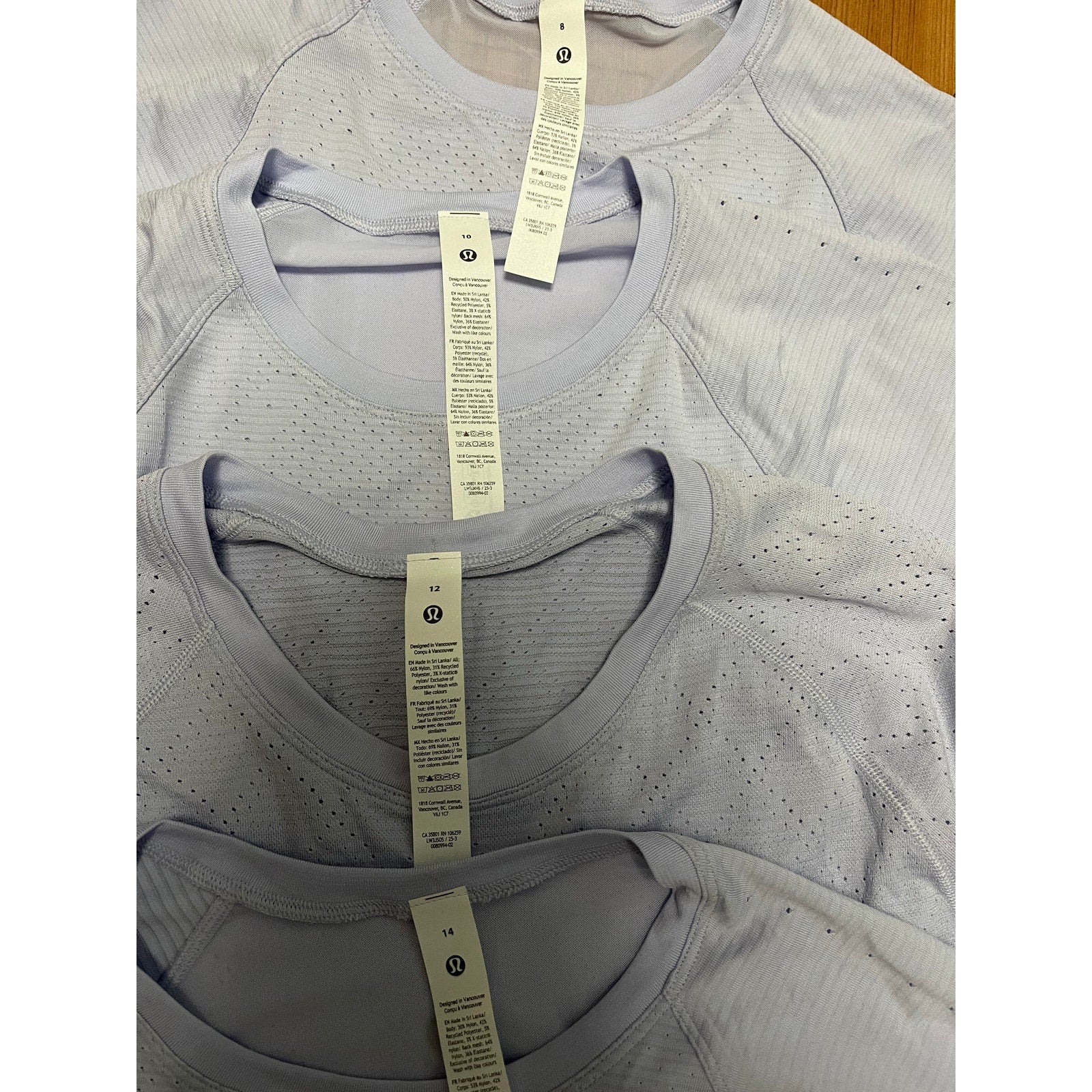 Lululemon Periwinkle Swiftly Mesh Back Long Sleeve