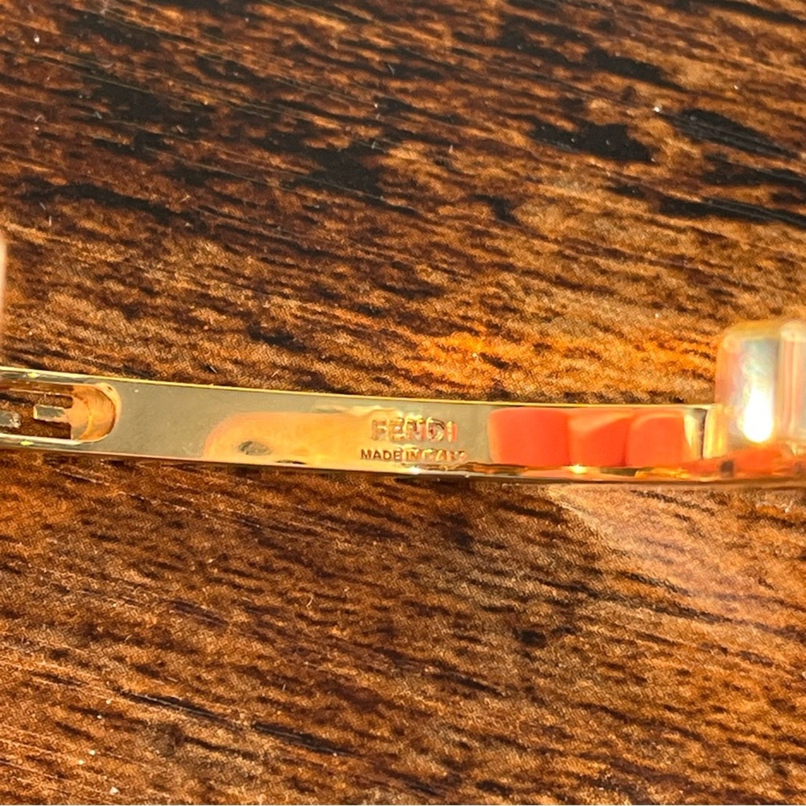 Fendi Red and Gold Bangle