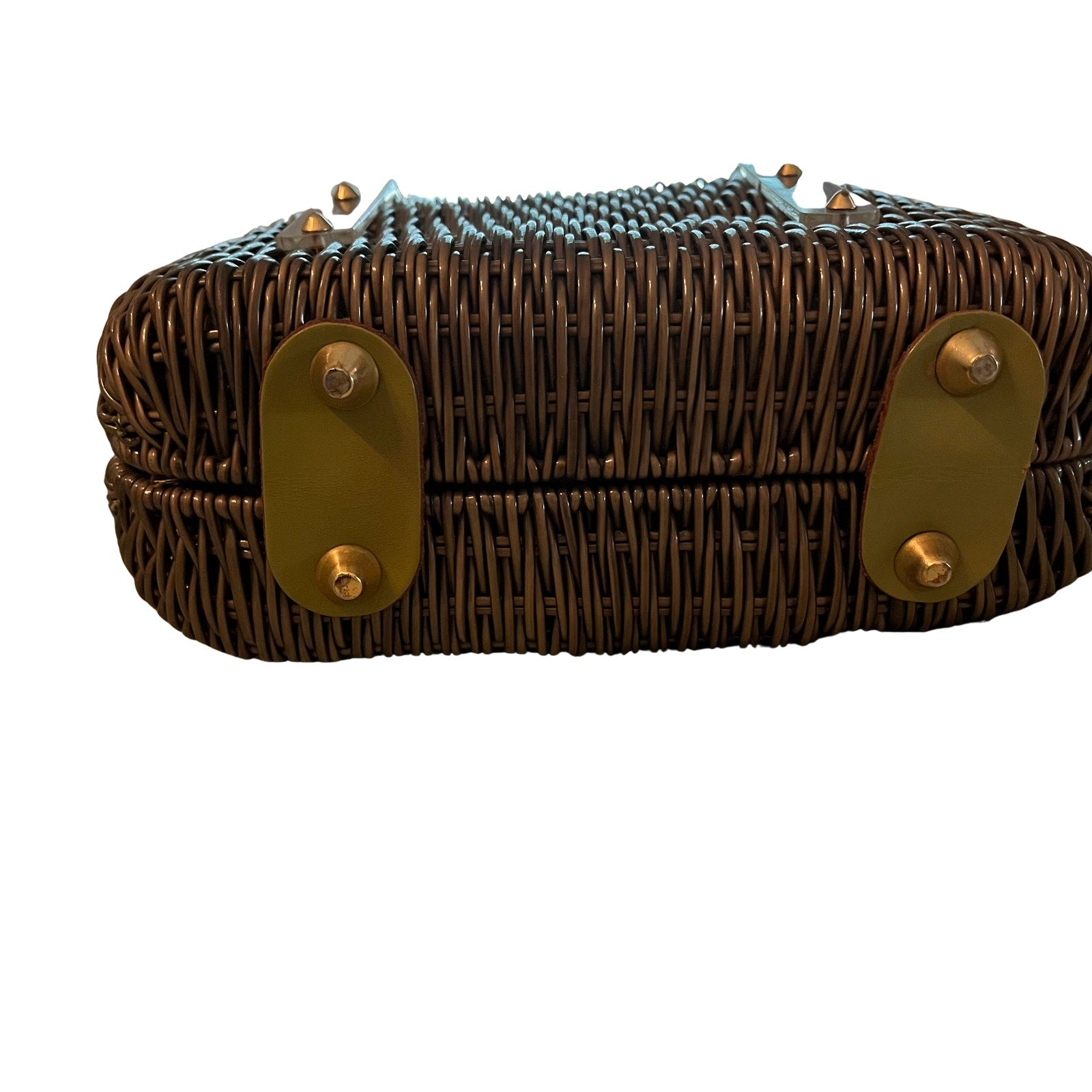 Lucite and Metal Accent Bag