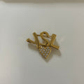 YSL Heart Brooch